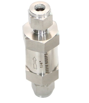 Høytrykkshylse tilbakeslagsventil i rustfritt stål enveisventil