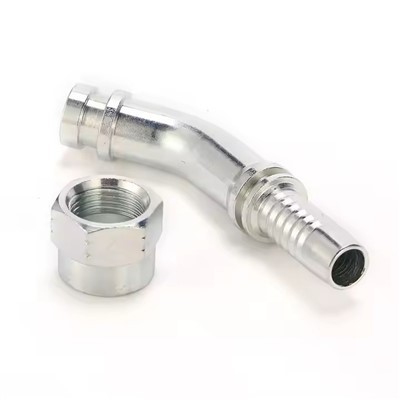 Hydraulisk slangeadapter JIC hunn 45 graders albue hunn slangekoblinger Slangeendekobling
